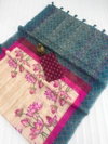 MG 463 Plain Linen Digital Printed Sarees Wholesale Shop In Surat